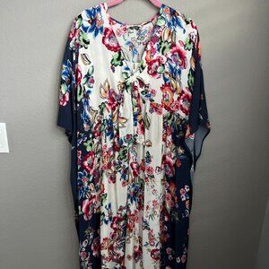 Johnny Was MAYA KAFTAN LONG DRESS/COVERUP-XS-NWT